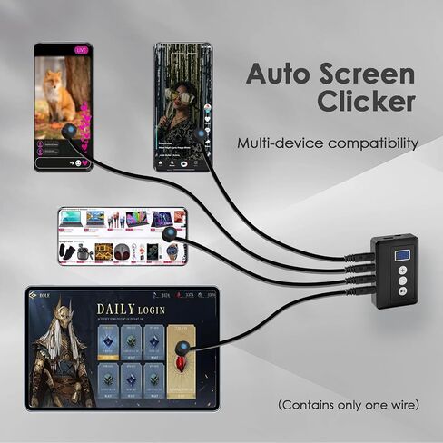 Auto Clicker – Adjustable Speed, Simulated Finger Tapper for Phone Screen | Boost Likes, Auto Rewards, Dominate Games. 33 Clicks Per Second, 31 Speeds, Silent Capacitive Tap, No Screen Damage. in Saudi Arabia