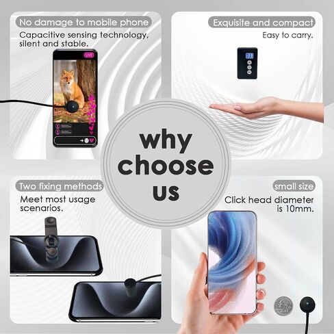 Auto Clicker – Adjustable Speed, Simulated Finger Tapper for Phone Screen | Boost Likes, Auto Rewards, Dominate Games. 33 Clicks Per Second, 31 Speeds, Silent Capacitive Tap, No Screen Damage. in Saudi Arabia