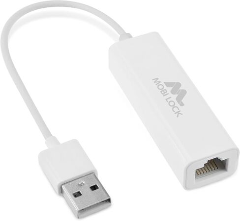 USB Ethernet LAN Network Adapter Compatible with Laptops and All USB 2.0 Compatible Computers Including Windows 7 to 11 Vista Mac OS X and macOS - by Mobi Lock in Saudi Arabia