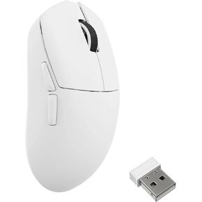 LEMOKEY - Keychron G1 8K Wireless Gaming Mouse, 55g Lightweight, PixArt 3950 Sensor, 30K DPI, 140H Battery, Bluetooth/2.4G/USB-C, Ergonomic, Launcher Programmable, Black in Saudi Arabia
