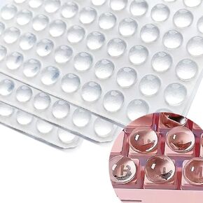 100 Pcs Glass Silicone Nail Art Typing Stickers, Clear Glass Long Nail Keyboard Cover, Reusable Adhesive Protective Nail Stickers for Laptop, PC, Desktop in Saudi Arabia
