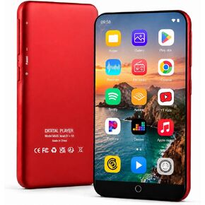 80GB MP3 Player with Bluetooth and WiFi, ZAQE Android OS, 4" Touch Screen Spotify Music&Video Player, Built-in Speaker, FM Radio, MP4 Player for Kids in Saudi Arabia