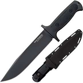 Cold Steel Drop Forged Battle Ring 2 3.5" 52100 High-Carbon Steel Fixed Blade EDC Tactical Hunting Utility Knife w/ 5.5" Ergonomic Handle, Internal Guard, Resistant Secure-Ex Sheath in Kuwait