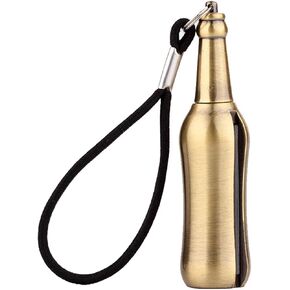 Permanent Match Keychain, Waterproof Matchstick Fire Starters Portable Camping Lighter with Flint Metal Matchstick for Outdoor Emergency Survival Camping (Gold) in Saudi Arabia