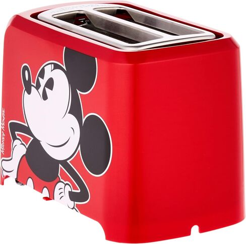Disney Mickey Mouse 2 Slice Toaster by Select Brands - Disney Toaster for Breakfast Toast & Sandwich Bread - Kitchen Essential with Browning Control - Self-Centering Slots & High Rise Toast Lift | Disney Toaster for Breakfast Toast & Sandwich Bread, Kitch in Saudi Arabia