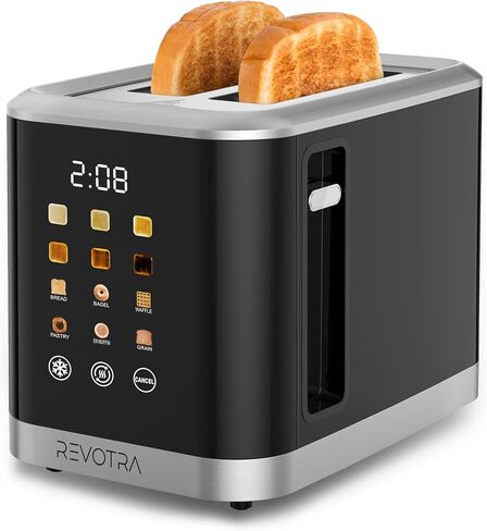 4 Slice Long Slot Stainless Steel Toaster with Extra Wide 1.5" Slots | 6 Shade Browning Settings, Defrost Reheat Cancel Functions, Even Toasting for Artisan & Sourdough Bread, Removable Crumb Tray in Saudi Arabia