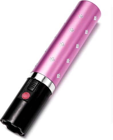 Lipstick Stun Gun for Women, self Defense Flashlight Stun Guns with Safety Disable Pin.Wall Charger Included in Saudi Arabia