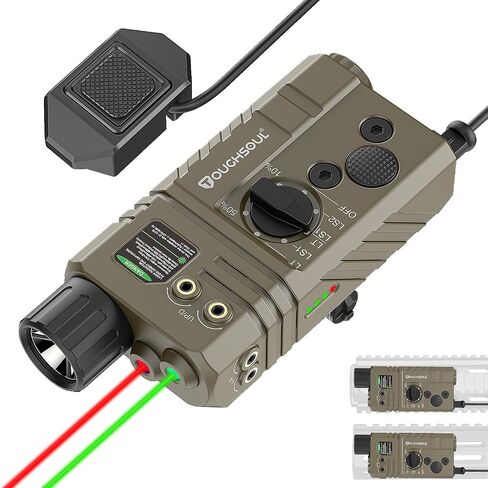 Mlok/Picatinny Mounted Tactical Light Green Laser Infrared(IR) Laser Combo | 1600 Lumen Light with Remote Pressure Switch for Rifle in Saudi Arabia