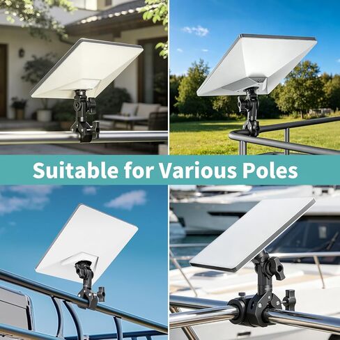 Starlink Mini Mount 2025/2026, Adjustable Clamp Mount for RV, Yacht, Camper | Includes Aluminum Alloy Mini Pipe Adapter, Adjustable Angle, 5-Minute Installation, Starlink Mini Accessories for Outdoors in Kuwait
