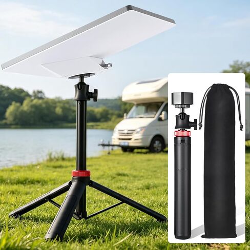 Starlink Mini Tripod Stand Mount with Aluminum Adapter, Portable & 360°Tilt | for All Starlink Mini Models, Starlink Mini Ground Tripod Stand for RV, Backpac Travel, Camping and Outdoor Satellite Setup in Kuwait