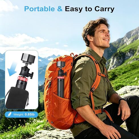Starlink Mini Tripod Stand Mount with Aluminum Adapter, Portable & 360°Tilt | for All Starlink Mini Models, Starlink Mini Ground Tripod Stand for RV, Backpac Travel, Camping and Outdoor Satellite Setup in Kuwait