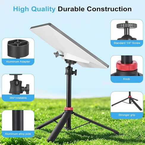 Starlink Mini Tripod Stand Mount with Aluminum Adapter, Portable & 360°Tilt | for All Starlink Mini Models, Starlink Mini Ground Tripod Stand for RV, Backpac Travel, Camping and Outdoor Satellite Setup in Kuwait