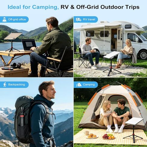Starlink Mini Tripod Stand Mount with Aluminum Adapter, Portable & 360°Tilt | for All Starlink Mini Models, Starlink Mini Ground Tripod Stand for RV, Backpac Travel, Camping and Outdoor Satellite Setup in Kuwait