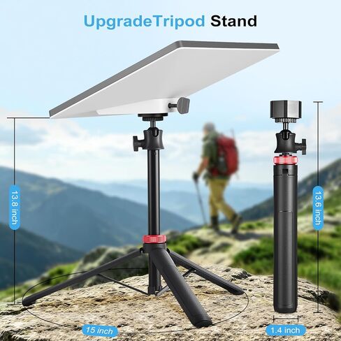 Starlink Mini Tripod Stand Mount with Aluminum Adapter, Portable & 360°Tilt | for All Starlink Mini Models, Starlink Mini Ground Tripod Stand for RV, Backpac Travel, Camping and Outdoor Satellite Setup in Kuwait