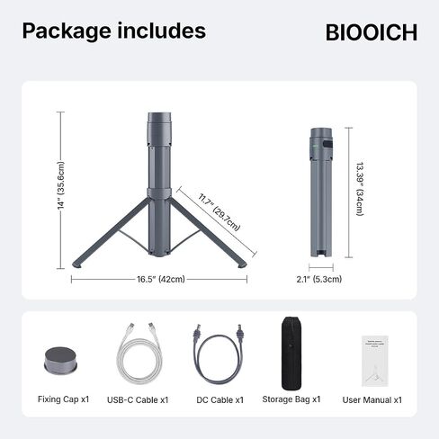 Starlink Mini Power Stand with Integrated Tripod,45,000 mAh for 6 Hours Use & Adjustable Tripod Stand 30V/2A DC Output,Type-C Fast Charging,IP67 Waterproof LED Indicator for Outdoor & Camping in Saudi Arabia