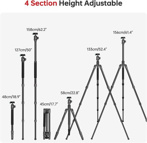 TONYBOO Shooting Tripod for Rifle with Gun Clamp, Heavy Duty Hunting Tripod with 360° Ball Head, Adjustable Rifle Saddle Mount for Shooting Sticks in Saudi Arabia