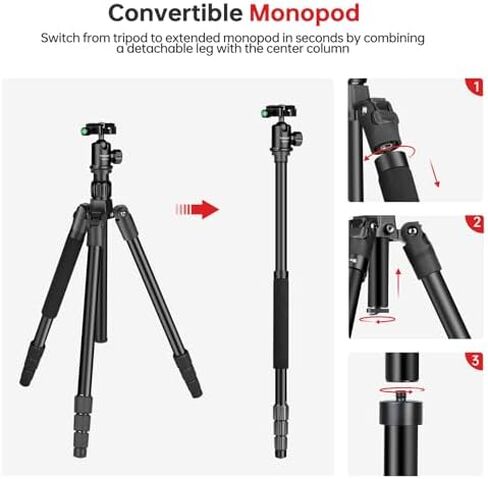 TONYBOO Shooting Tripod for Rifle with Gun Clamp, Heavy Duty Hunting Tripod with 360° Ball Head, Adjustable Rifle Saddle Mount for Shooting Sticks in Saudi Arabia