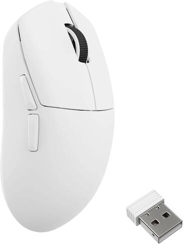 LEMOKEY - Keychron G1 8K Wireless Gaming Mouse, 55g Lightweight, PixArt 3950 Sensor, 30K DPI, 140H Battery, Bluetooth/2.4G/USB-C, Ergonomic, Launcher Programmable, Black in Saudi Arabia