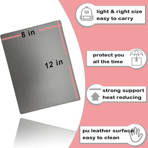 EMF Blocker Lap, Radiation Blocking Computer Pad, Protect Our Body from EMF, Radiation, Fits Laptops, Notebooks, Tablets Anti-Radiation Laptop Computer Pad (Gray, 8 * 12 in) in Saudi Arabia