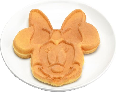 Disney Minnie Mouse Waffle Maker by Select Brands - Nonstick Waffle Iron for Fun Minnie-Shaped Waffles - Disney Kitchen Gift - 800 Watts | Nonstick Waffle Iron for Fun Minnie-Shaped Waffles, 800 Watts, Great Disney Kitchen Gift for Breakfast in Saudi Arabia