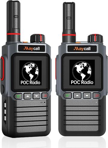 Lifetime Free Rapid 4G Walkie Talkies Unlimited Range Nationwide PoC Radio | Global Communication,Push-to-Talk Over Cellular,For Outdoor,Logistics and Construction,with LED Flashlight,SIM Card Included in Saudi Arabia