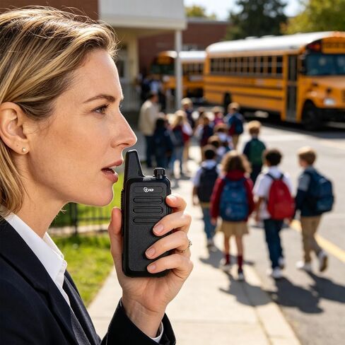 TIDRADIO TD-M8s 2 Way Radio Walkie Talkies Rechargeable VOX License-Free Two Way Radio with Earpiece Walkie Talkies for Adults School Church Restaurant Business Office (10 Pack) in Saudi Arabia