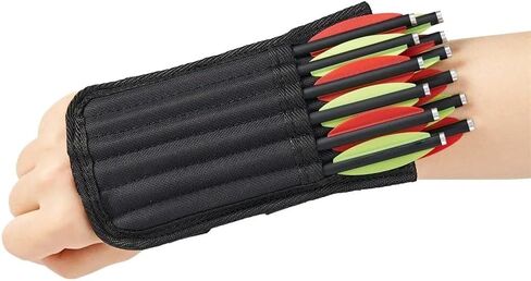 12 Pieces Hole Black Nylon Arrow Quiver Bolts Holder for 6.5inch Bolts Portable Crossbow Bag Double Layer can Hold 12 Units (excluding Arrows) in Saudi Arabia