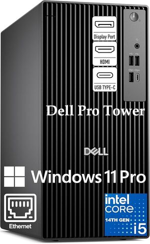 Dell Pro Tower Business Desktop, Intel Core i5-14500 vPro (14-Core/20T) | 16GB DDR5, 512GB SSD, Intel UHD 770, Windows 11 Pro - for Professional Workstation & Business Productivity in Saudi Arabia