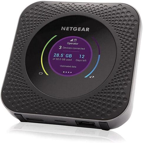 NETGEAR Nighthawk 5G Mobile Hotspot M7 | eSIM or SIM | Portable WiFi 7 Router for Travel in 140+ Countries | 32 Devices | Unlocked 5G/4G LTE | 3.6Gbps Speed | AT&T, T-Mobile, Verizon (MH7150) in Kuwait