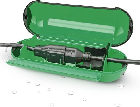 Outdoor Extension Cord Cover, Green | Keep Electrical Plugs Dry and Intact, Plug Wire Protector for Cables, Protect Connections in Saudi Arabia