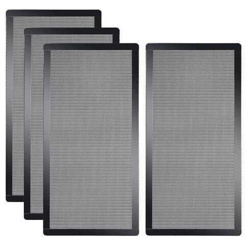 Magnetic PC Case Dust Mesh Filter, 240 x 120mm Fan Cooling Cover, 4 Pack | Black dustproof computer fan grills for gaming PC chassis, liquid cooling radiators, and power supplies; washable PVC. in Saudi Arabia
