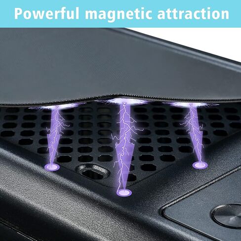 Magnetic PC Case Dust Mesh Filter, 240 x 120mm Fan Cooling Cover, 4 Pack | Black dustproof computer fan grills for gaming PC chassis, liquid cooling radiators, and power supplies; washable PVC. in Saudi Arabia