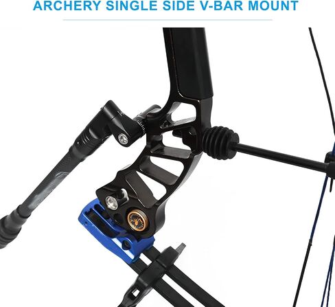 Compound Bow Single Side Adjustable V Bar Mount, Quick Disconnect Bow Stabilizer Bracket with Precision Angle Adjustment for Archery Stabilizer in Saudi Arabia