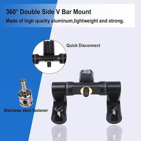 Archery Bow Stabilizer Double Side Adjustable V-Bar Mount Quick Disconnect for Recurve Bow and Compound Bow in Saudi Arabia