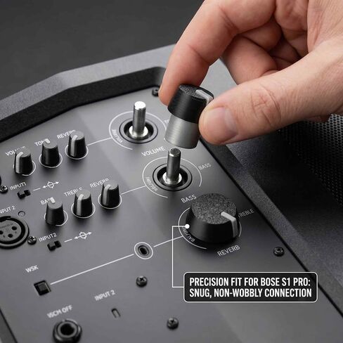 6-Pack Replacement Button Set Compatible with Bose S1 Pro Speaker, Eco-Friendly Material Volume Control Caps Repair Kit (3 Large & 3 Small) - Black/White in Saudi Arabia