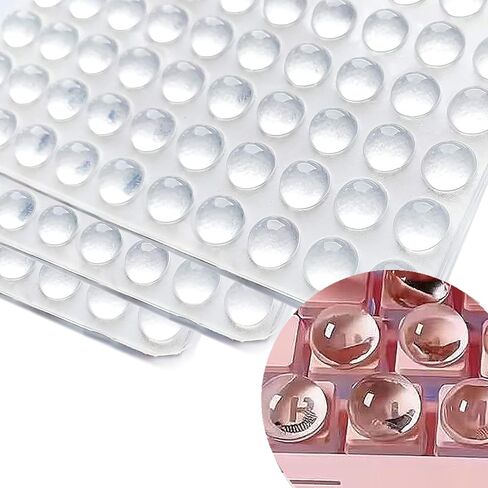 100 Pcs Glass Silicone Nail Art Typing Stickers, Clear Glass Long Nail Keyboard Cover, Reusable Adhesive Protective Nail Stickers for Laptop, PC, Desktop in Saudi Arabia