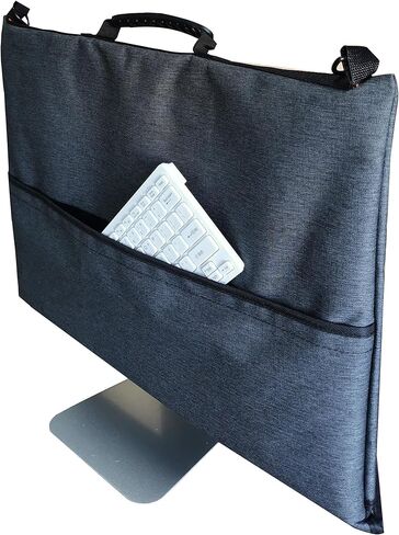 Travel Carrying Bag for Apple 21.5" iMac Desktop Computer, Protective Storage Case Monitor Dust Cover with Rubber Handle-Dark Gray in Kuwait