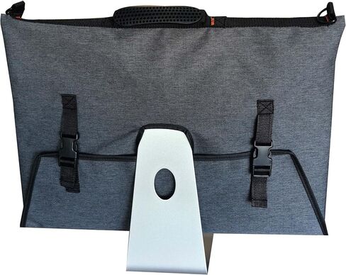 Travel Carrying Bag for Apple 21.5" iMac Desktop Computer, Protective Storage Case Monitor Dust Cover with Rubber Handle-Dark Gray in Kuwait