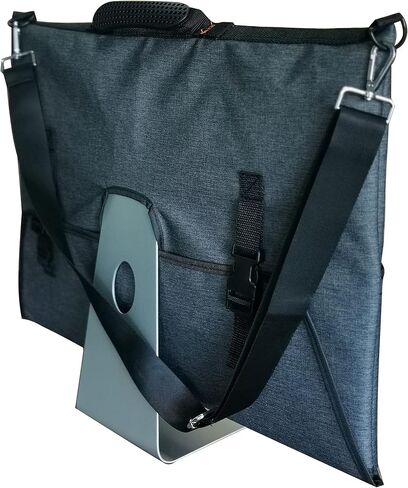 Travel Carrying Bag for Apple 21.5" iMac Desktop Computer, Protective Storage Case Monitor Dust Cover with Rubber Handle-Dark Gray in Kuwait