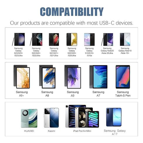 Replacement Samsung Galaxy Tab A11+ A9+ S11 S10 S9 S8 S7 S6 S5e S4 Charger | 20W Fast Charger Adapter for Samsung Galaxy Tab A11+, A9+ 11", A7 10.4",A8 10.5" Tab A 10.1,Tab A 8.4", 8.0" Tablet in Saudi Arabia