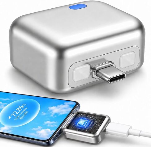 Auto Stop Charging Adapter – USB-C Fast Charger with Power Separator | Smart Physical Disconnect Charger for Battery Protection, Compatible with iPhone 17/16/15 Pro Max, Laptops, Tablets in Saudi Arabia