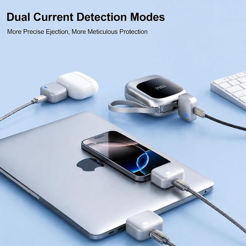 Auto Stop Charging Adapter – USB-C Fast Charger with Power Separator | Smart Physical Disconnect Charger for Battery Protection, Compatible with iPhone 17/16/15 Pro Max, Laptops, Tablets in Saudi Arabia
