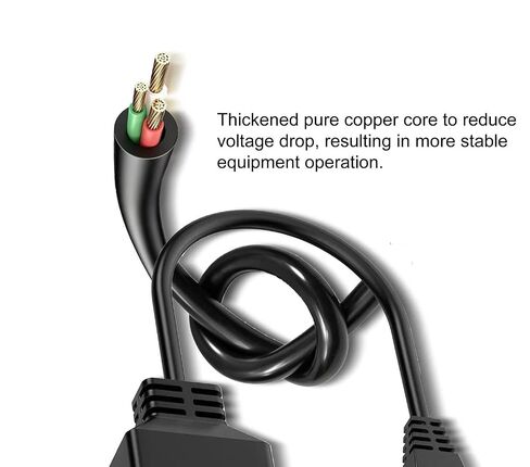 1 to 2 Port RJ45 Ethernet Splitter E-thernet Splitter Cable, 1 Male 2 Female LAN Adapter Cable Compatible Cat5,Cat5e,Cat8,Cat6,Cat7（1FT/30cm） in Saudi Arabia