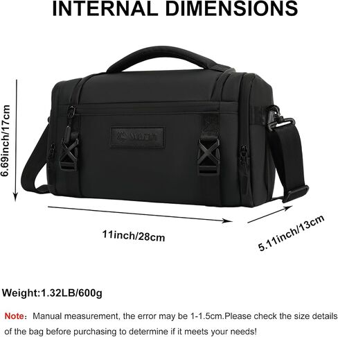 Small Camera Shoulder Bag,Waterproof Top-Opening Camera Crossbody Case,Digital DSLR/SLR Mirrorless Padded Cameras Lens Accessories Storage Pouch with Tripod Holder for Canon/Nikon/Sony in Saudi Arabia