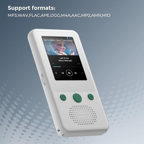 TIMMKOO A5 MP3 Player for Kids, 2.4" Touch Screen MP3 Player with Bluetooth, No WiFi, 65H Playback Portable Music Player with Speaker, Support Up to 128GB TF Card in Kuwait