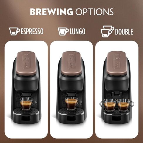 Lavazza Tabli Espresso Machine, works with 100% Coffee Tabs (Brown) | Single-serve espresso system. Tabli 100% Coffee Tabs compatibility. Easily brew an espresso, lungo, or double shot. in Saudi Arabia