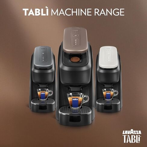 Lavazza Tabli Espresso Machine, works with 100% Coffee Tabs (Brown) | Single-serve espresso system. Tabli 100% Coffee Tabs compatibility. Easily brew an espresso, lungo, or double shot. in Saudi Arabia