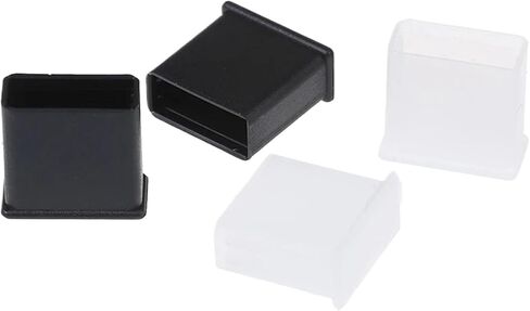 USB Dust Plug USB Anti-Dust Plug Caps 100Pcs Waterproof Dustproof Protector for USB Connectors | Keep USB ports clean & dry. 100pcs, easy snap-on, universal fit for male USB plugs.(White) in Saudi Arabia