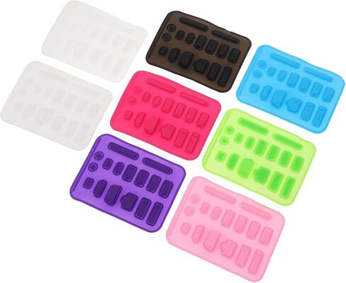 8 Sets Laptop Dust Plug Set Silicone USB Port Caps | Audio and Network Port Covers, Compact Universal Fit for Travel and Daily Use, Flexible Protection Kit in Saudi Arabia