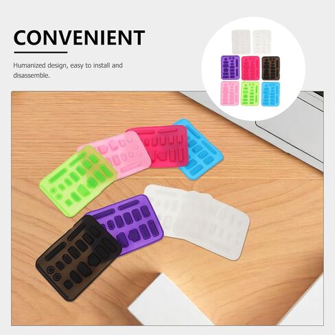 8 Sets Laptop Dust Plug Set Silicone USB Port Caps | Audio and Network Port Covers, Compact Universal Fit for Travel and Daily Use, Flexible Protection Kit in Saudi Arabia